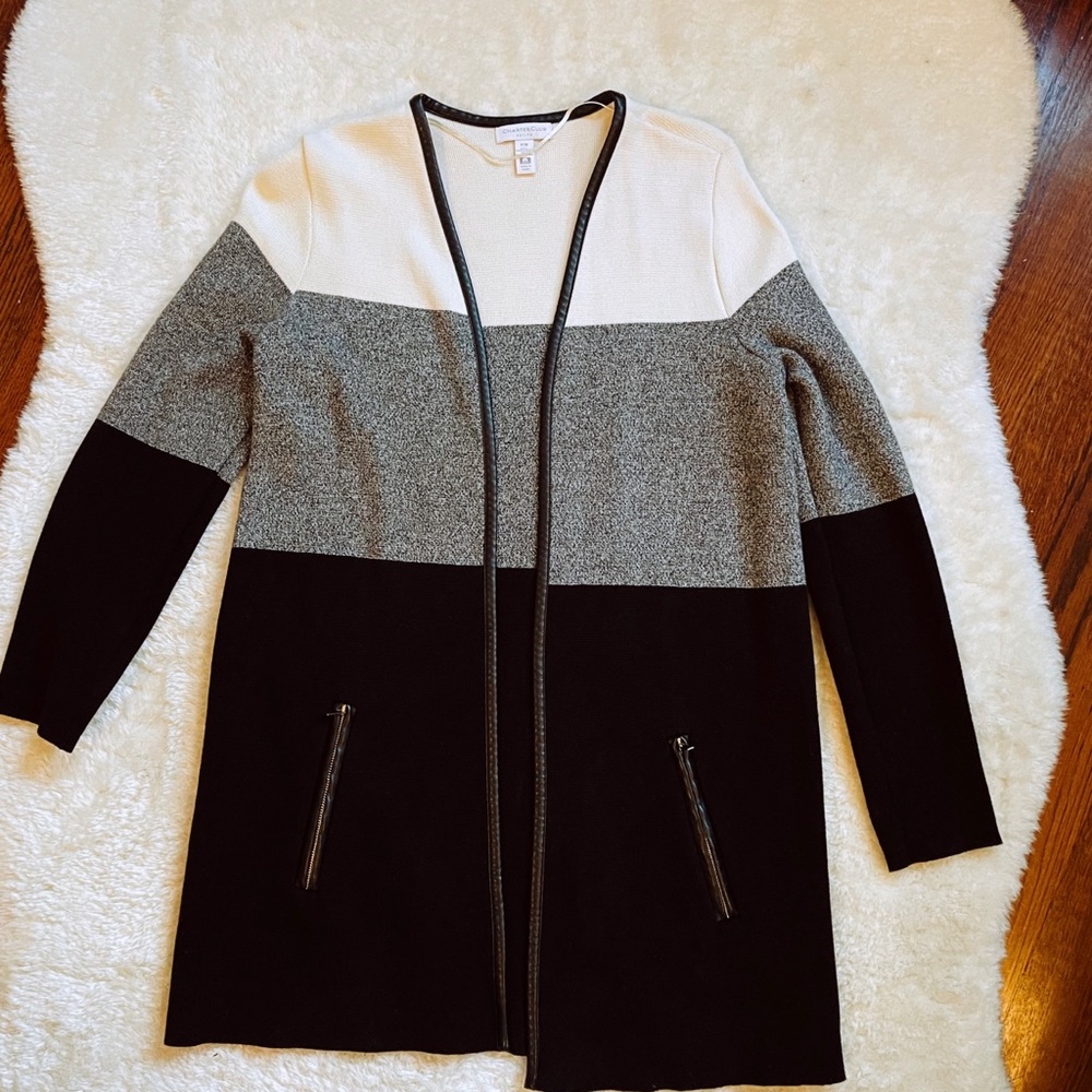 Long Cardigan | Striped | 3 Tone